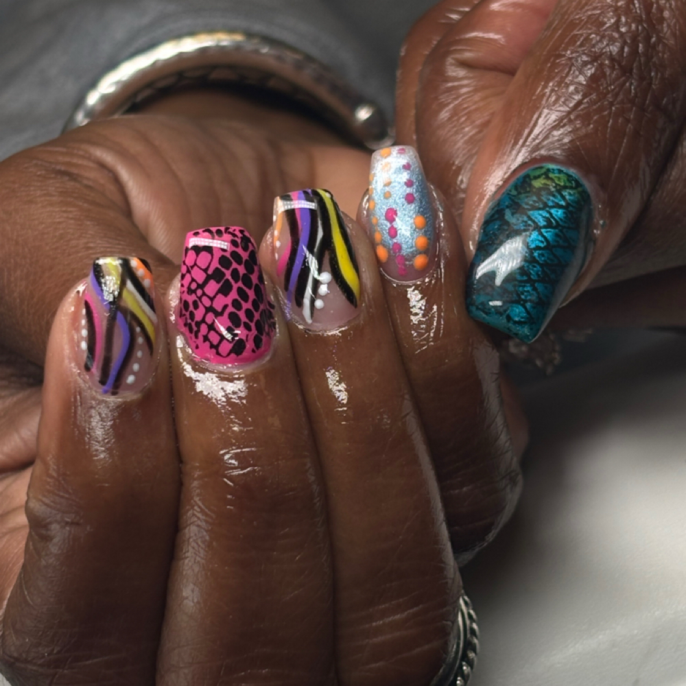 Deluxe or Luxury Nail Art at Lachezbeautybar in Manassas, VA