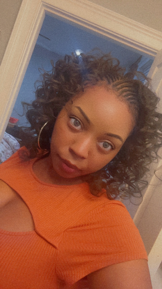 1/2 Cornrow, 1/2 crochet