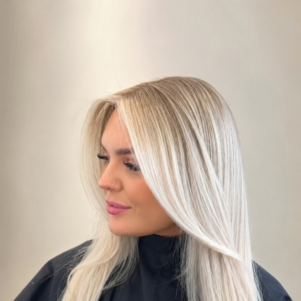 Full Highlights + Color + Cut at Dreamcuts and Styles Hair Salon in Fulshear, TX