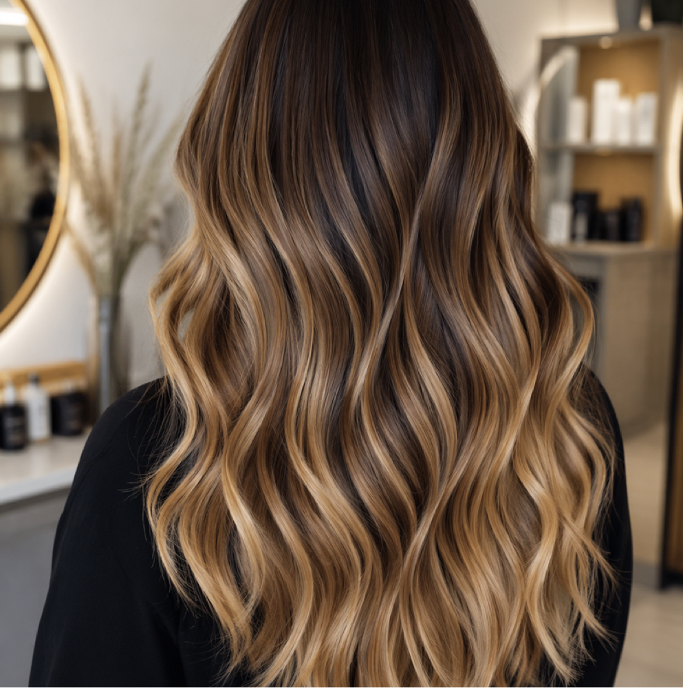 Balayage at Selena Rodriguez Hair in Whiting, IN