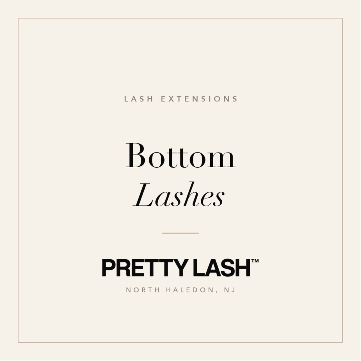 Bottom Lashes at PRETTY LASH STUDIOS in North Haledon, NJ