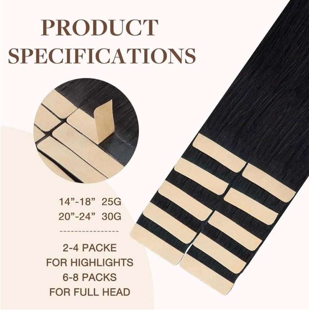 Tape-in Extensions 1 box 10 Pieces