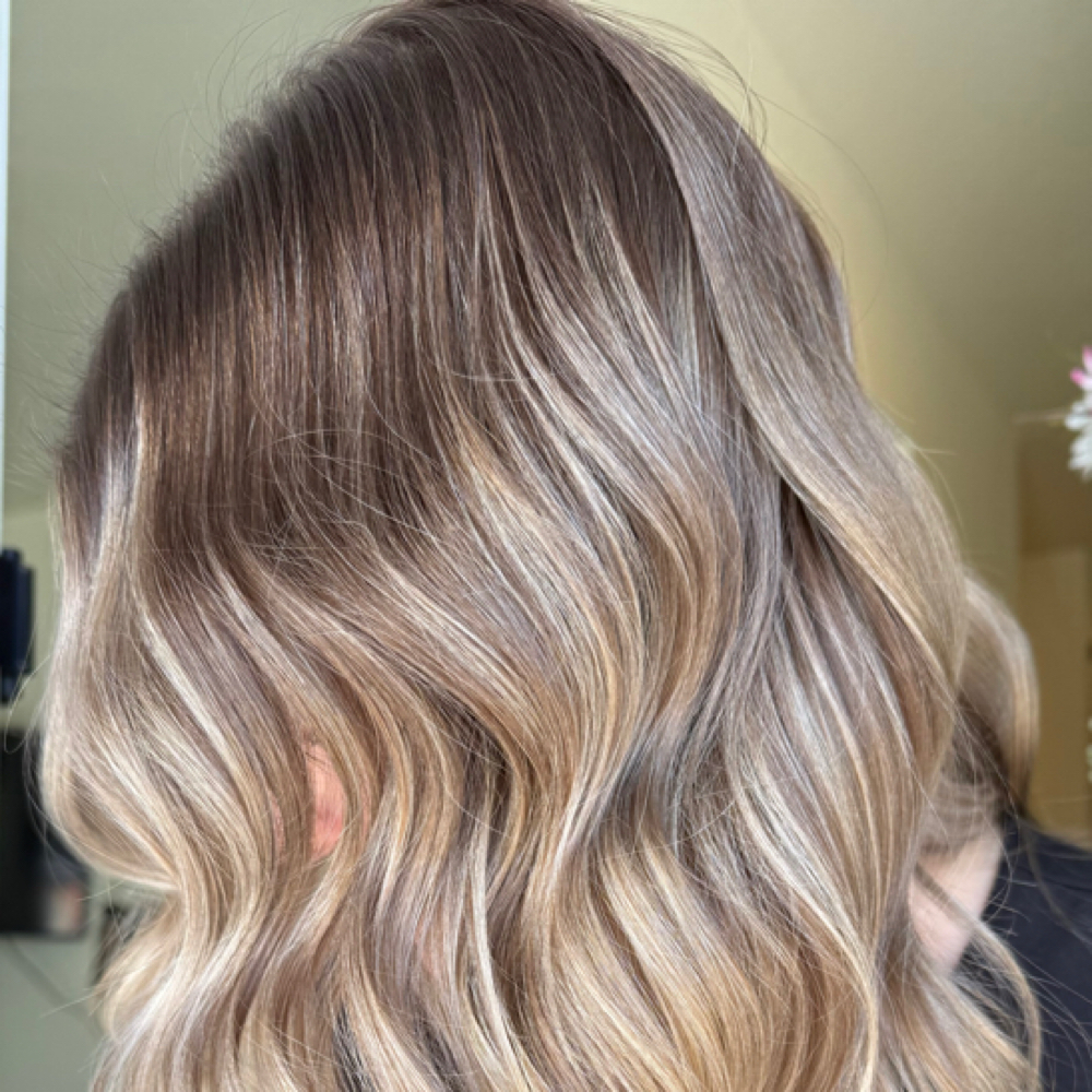 Reverse Balayage Long Hair at Blooming Glow Salon in Johnstown, CO