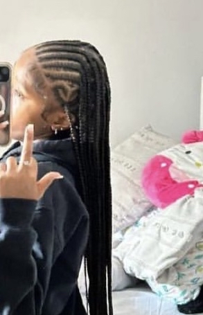 Small Fulani braids