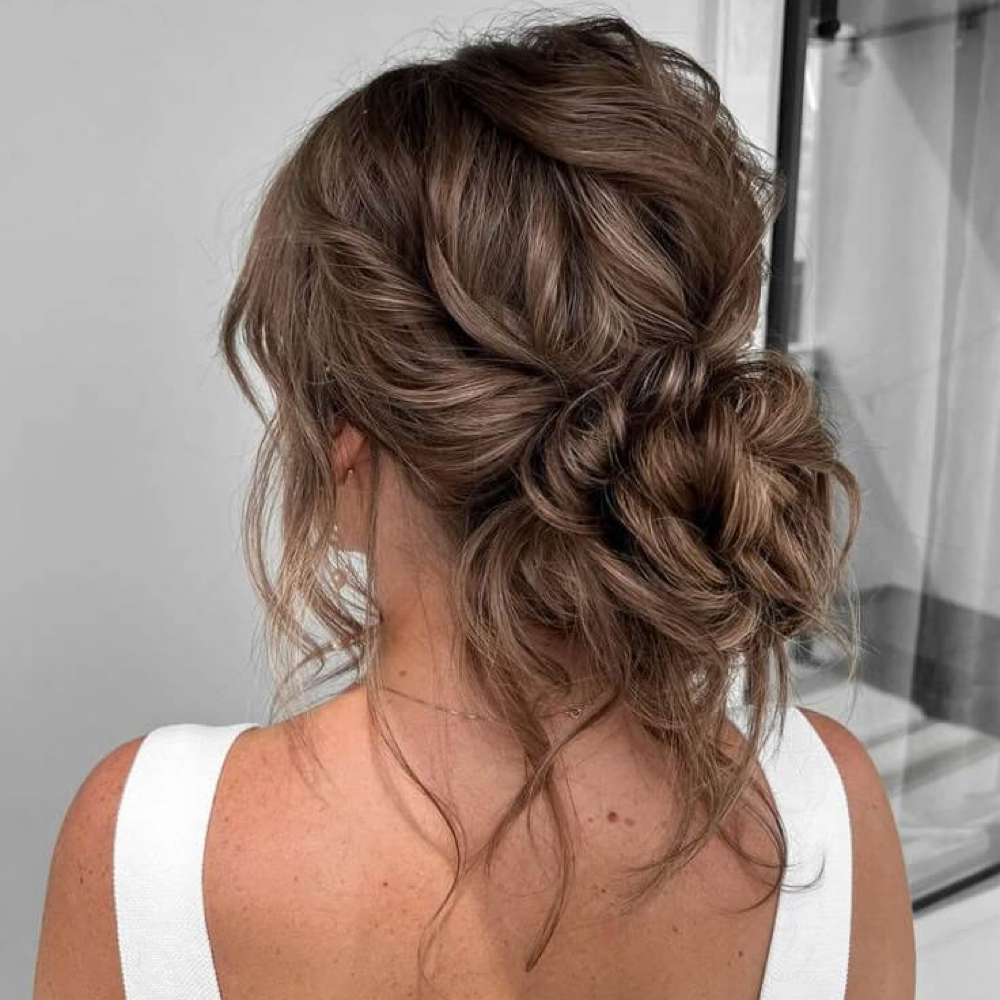 Special Occasion Updo Hairstyle at EOS Botanica in Pembroke, NC