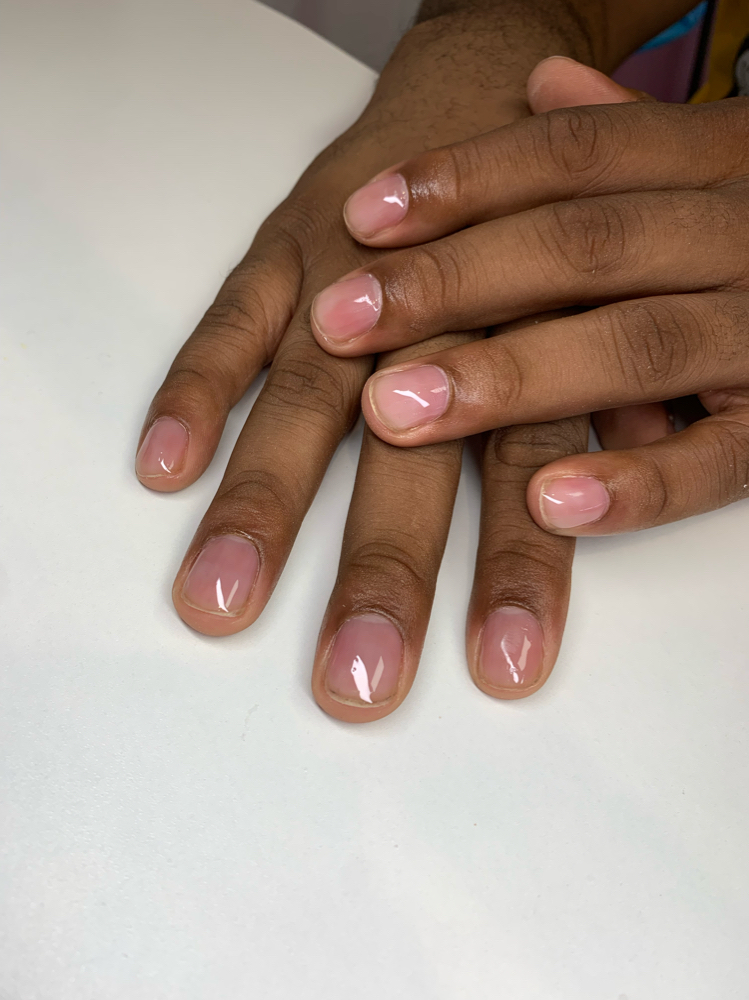 Manicure W/ Clear coat