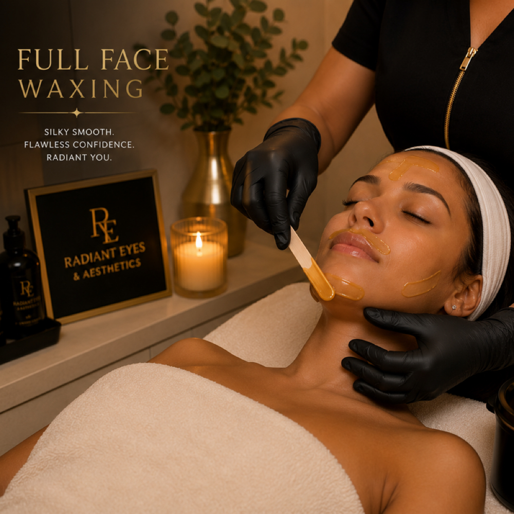 Full Face Wax at Radiant Eyes & Aesthetics in Petal, MS
