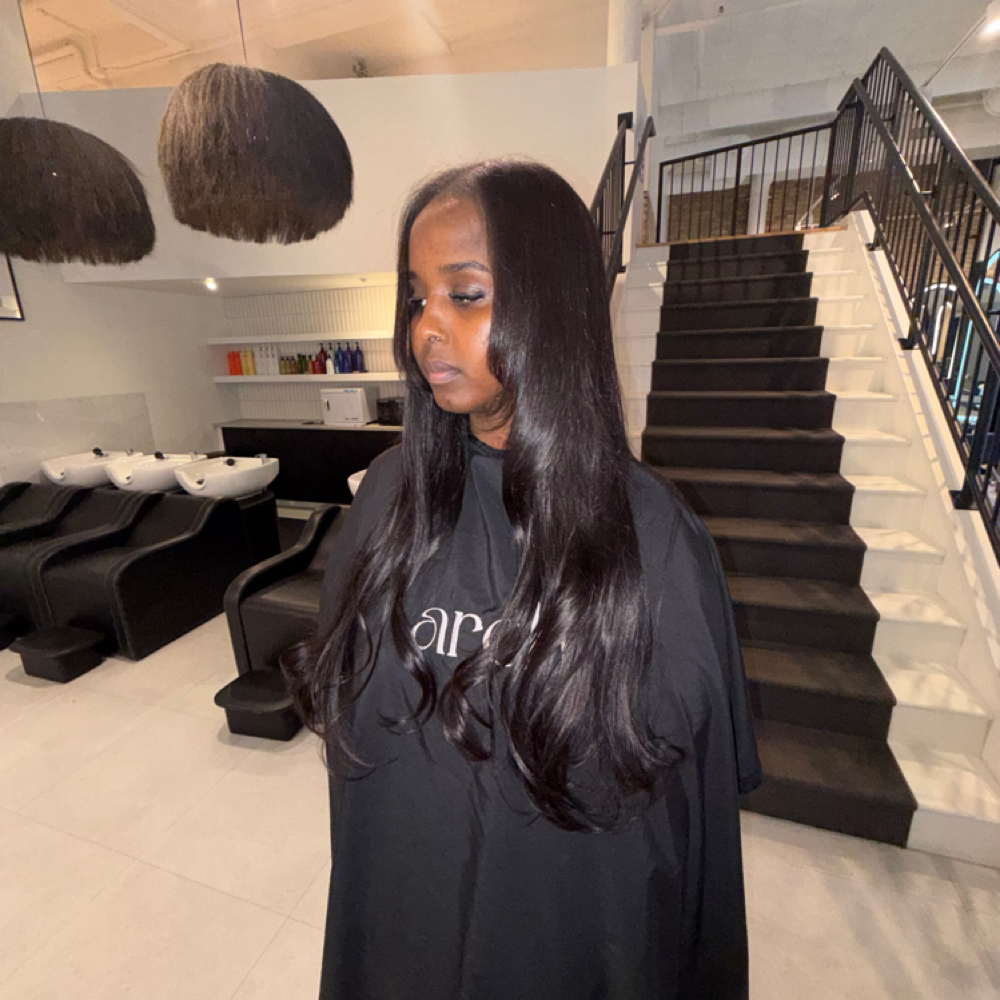 Silk Press W/ Clip Ins at Vanta Salon & Spa in Minneapolis, MN