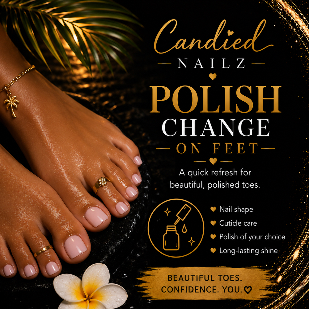 Gel Polish Change - Feet at Candied Nailz in Bowling Green, OH