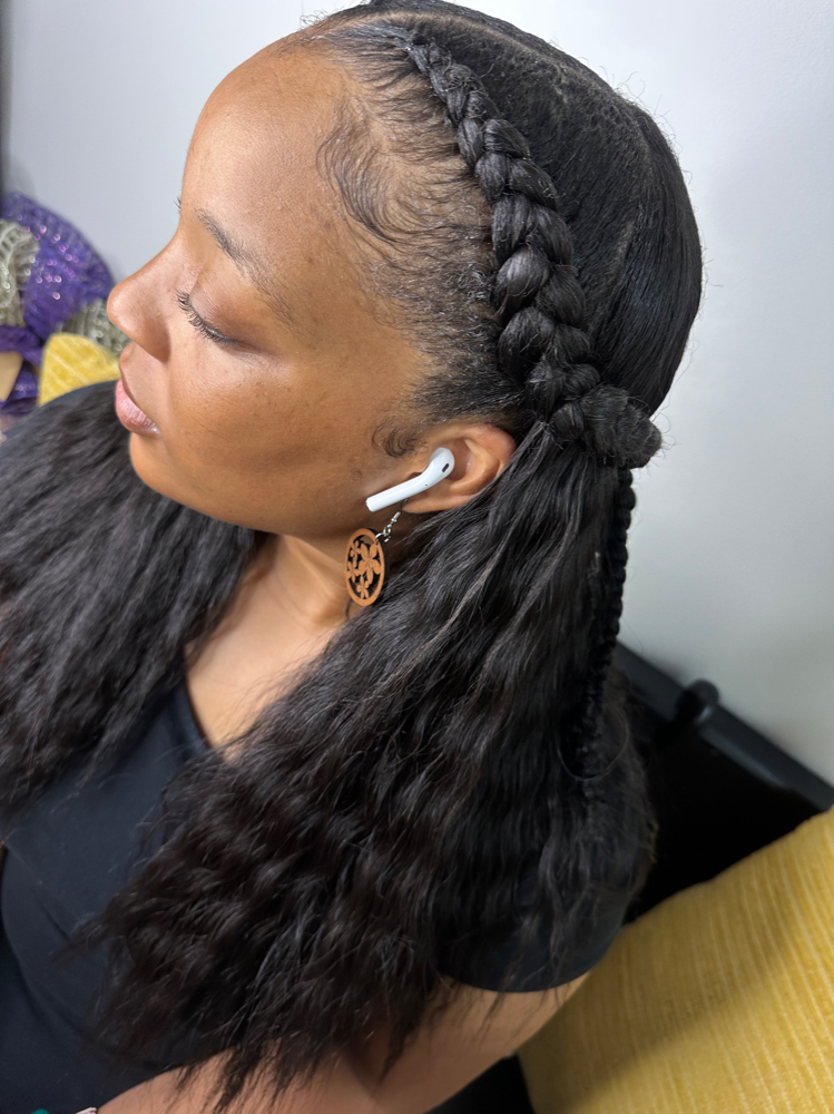 Quick Wave With braided Front