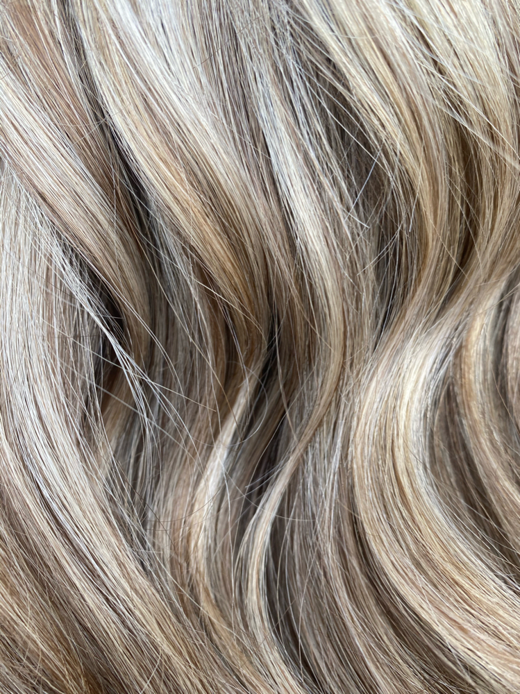 Blonding Half Head