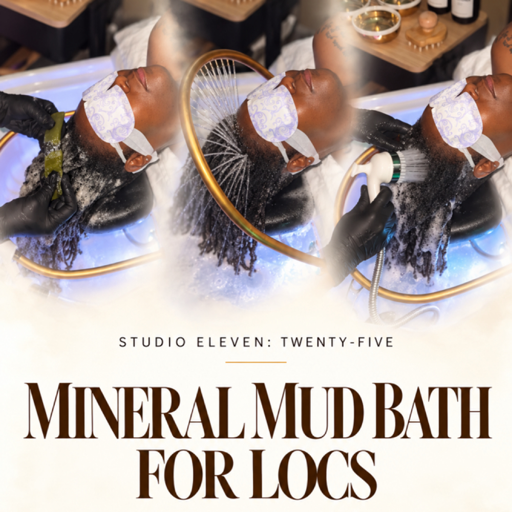 Mineral Mud Bath For Locs at Studio 11:Twenty-Five The Botanical Shampoo Experience in Palm Beach Gardens, FL