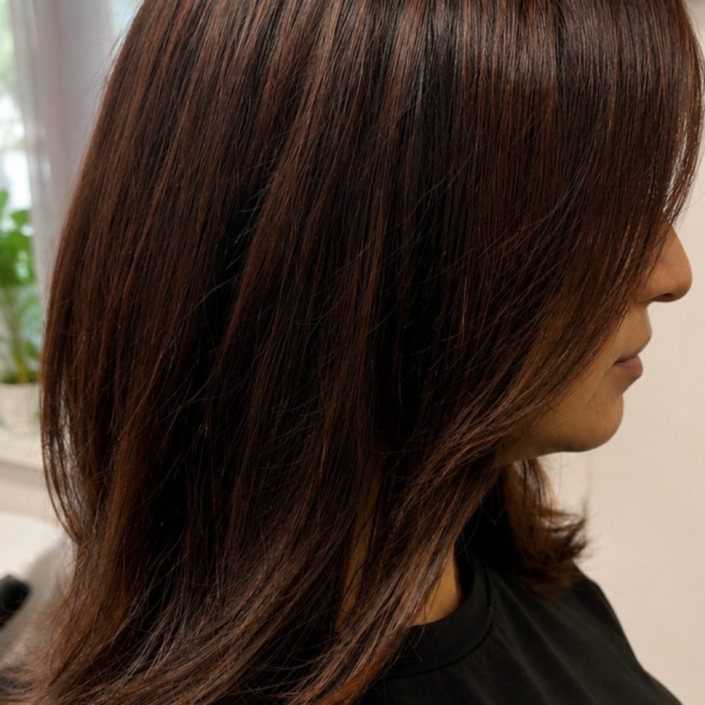 Color Touch-Up at Lisa V Hair & Makeup Studio in Fresno, CA