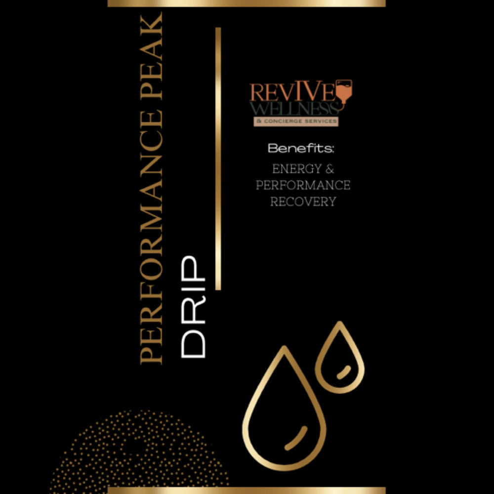 Mini Performance Peak Drip at RevIVe Wellness & Concierge Services in Houston, TX