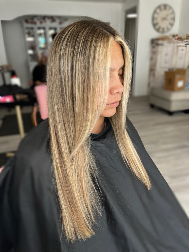 Partial Balayage Retouch at Studio 101 Salon in Uvalde, TX