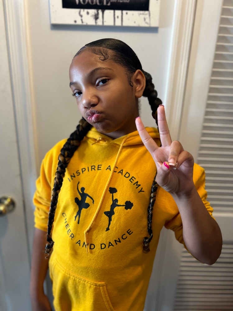 Kids Sleek Two Ponytails