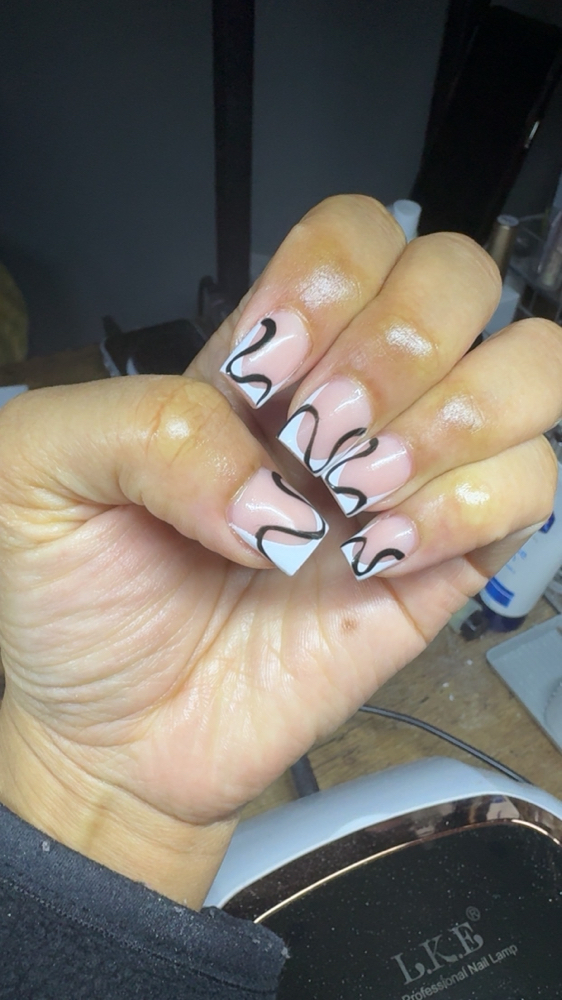 Short Acrylic Fill at Moras Hair Skin &Nails in Bradley, IL