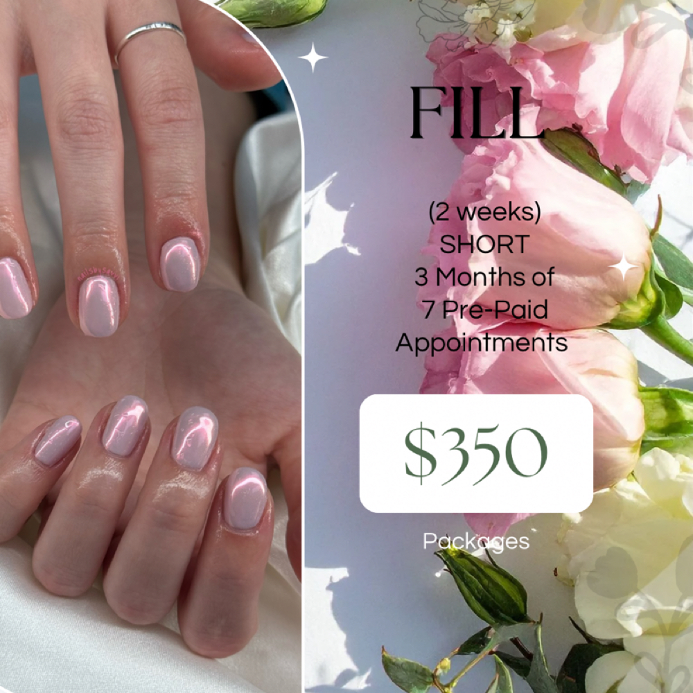 Fill (2 wk) Package - SHORT at Nails By Savvi in Brookfield, WI