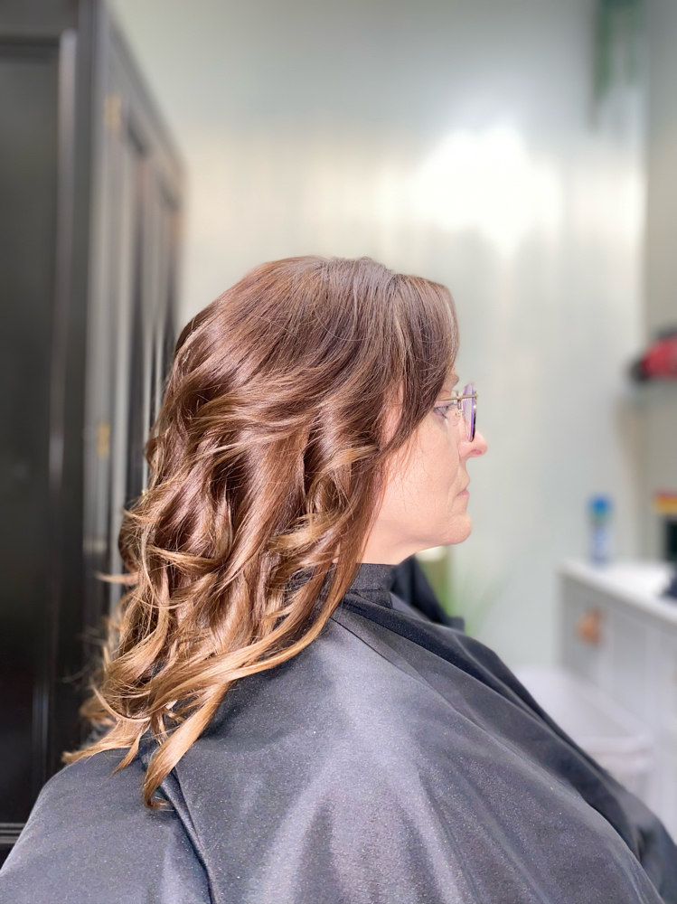 Root Touch up with Haircut