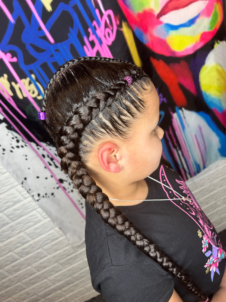 2 Feed -in Braids at Locs O’ Luv by Nola in Bloomington, IL