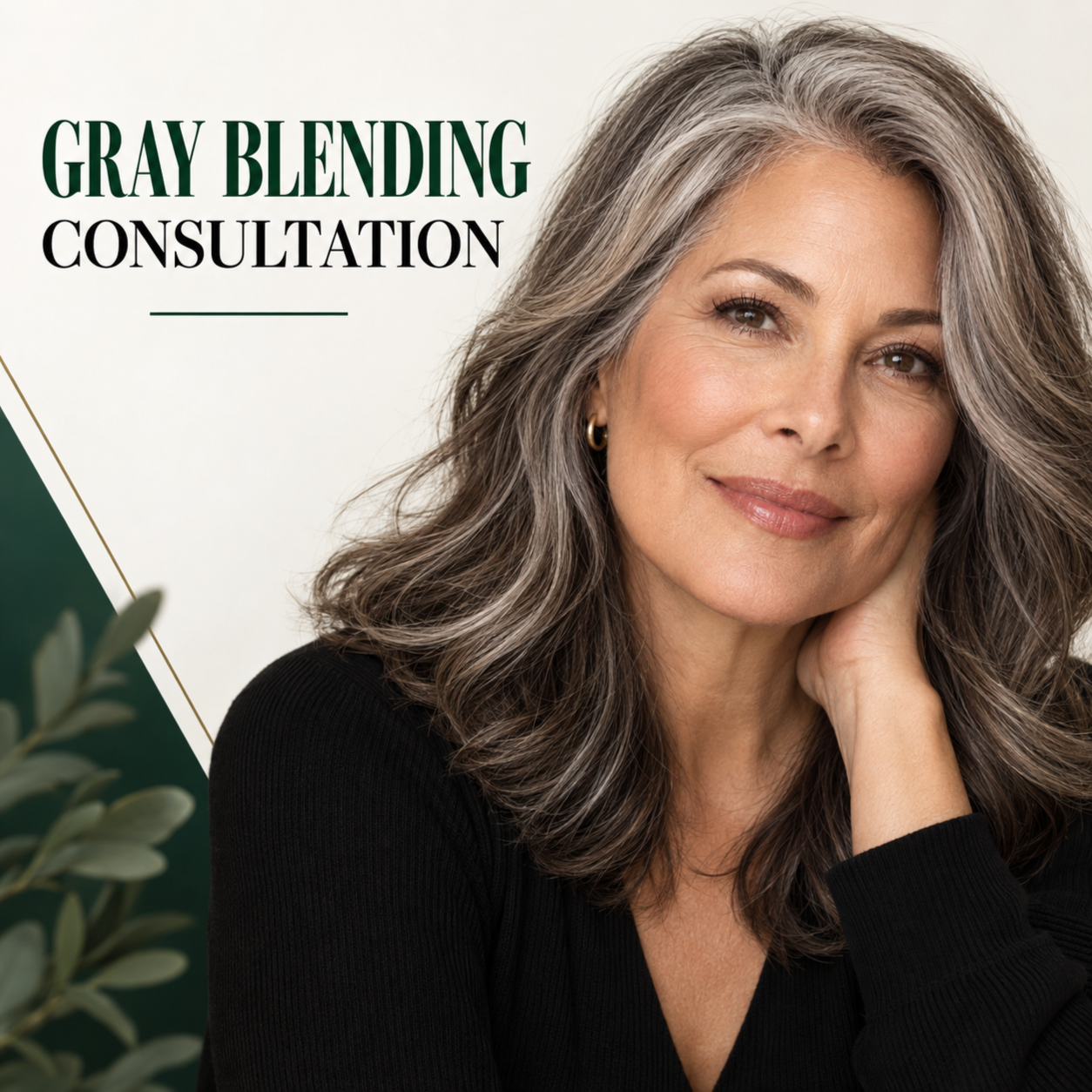 Gray Blending Consultation at Sparkle Sessions in Yorba Linda, CA