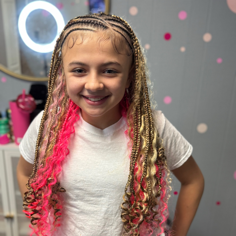 Kids Fulani Braids (Ages 10 & Under at Lucky Your Hair Salon in Toledo, OH