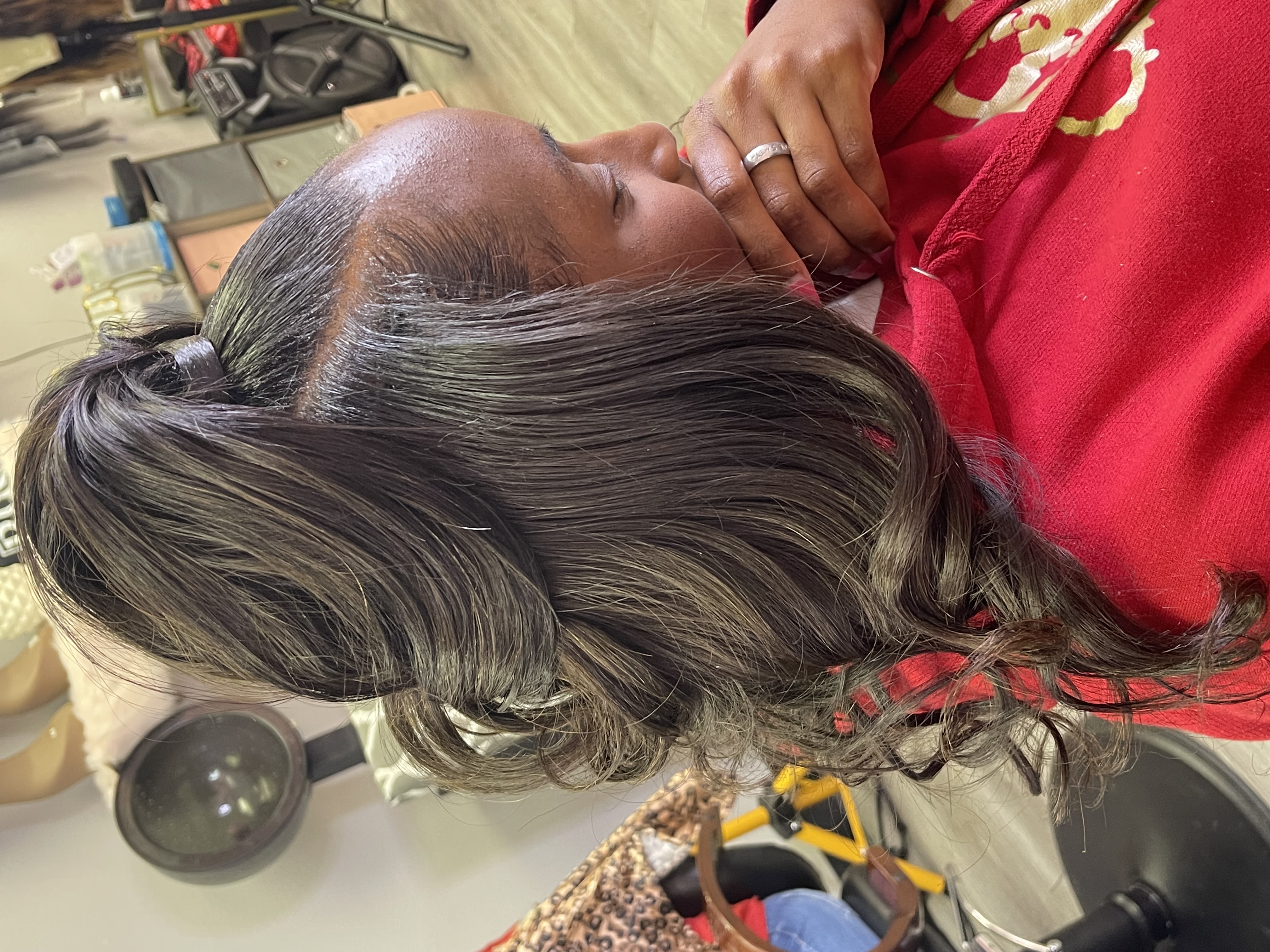 Half up Half down Sew In at Klassi Chix Unlimited in Shreveport, LA