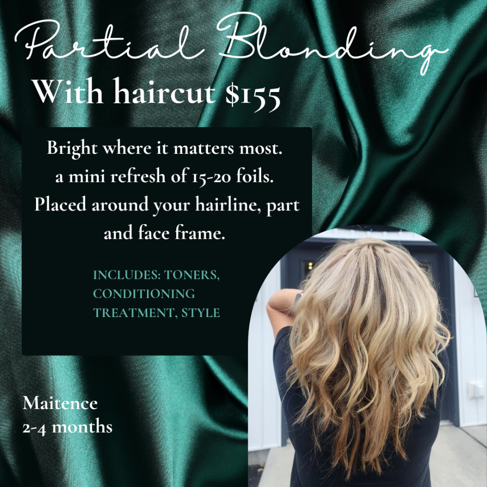 Partial Blonding With Haircut