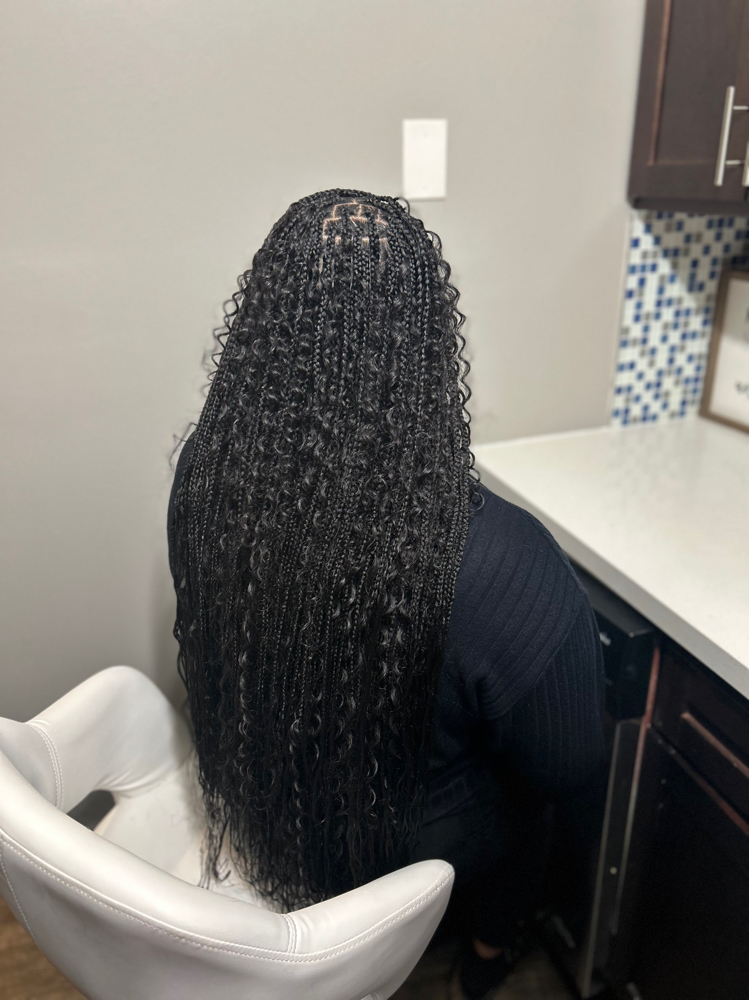 Boho knotless braids- Hair Included at Deja’s Divine Hair Company in Joliet, IL