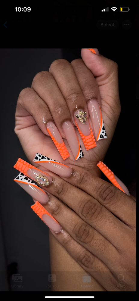 10 Finger Painted Design Full-Set