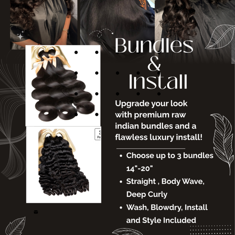 BUNDLES + INSTALL at Custom Wigs And Extensions in Bowie, MD