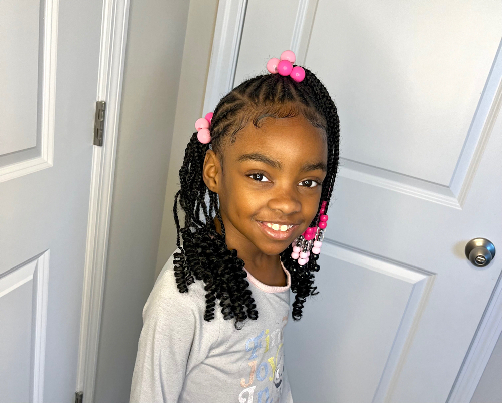 Ages 5-9 Braids With Weave