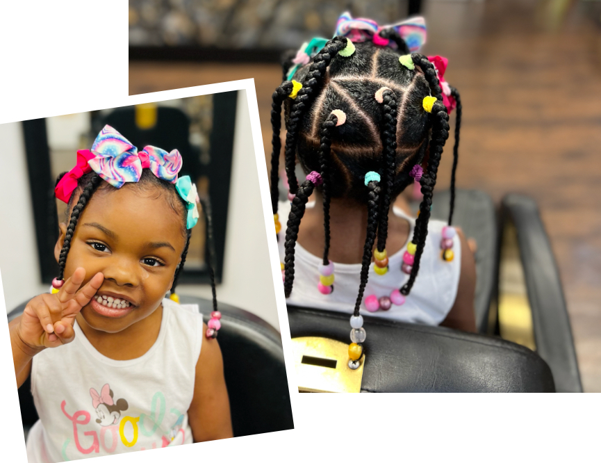 Kids Ponytails(No Weave) *12& Under at Key Hair Architecture LLC in Aurora, CO