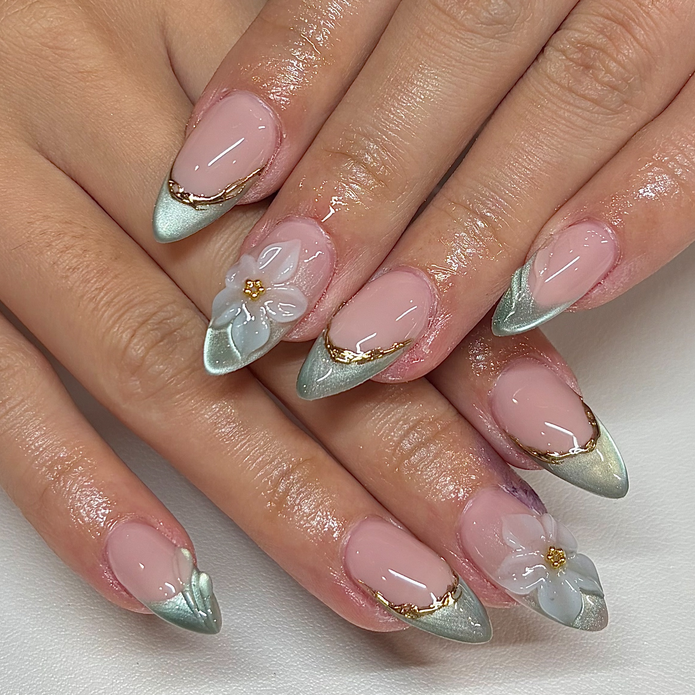₊˚⊹ᰔ gel-x full set at KK NAIL STUDIOS in West Sacramento, CA