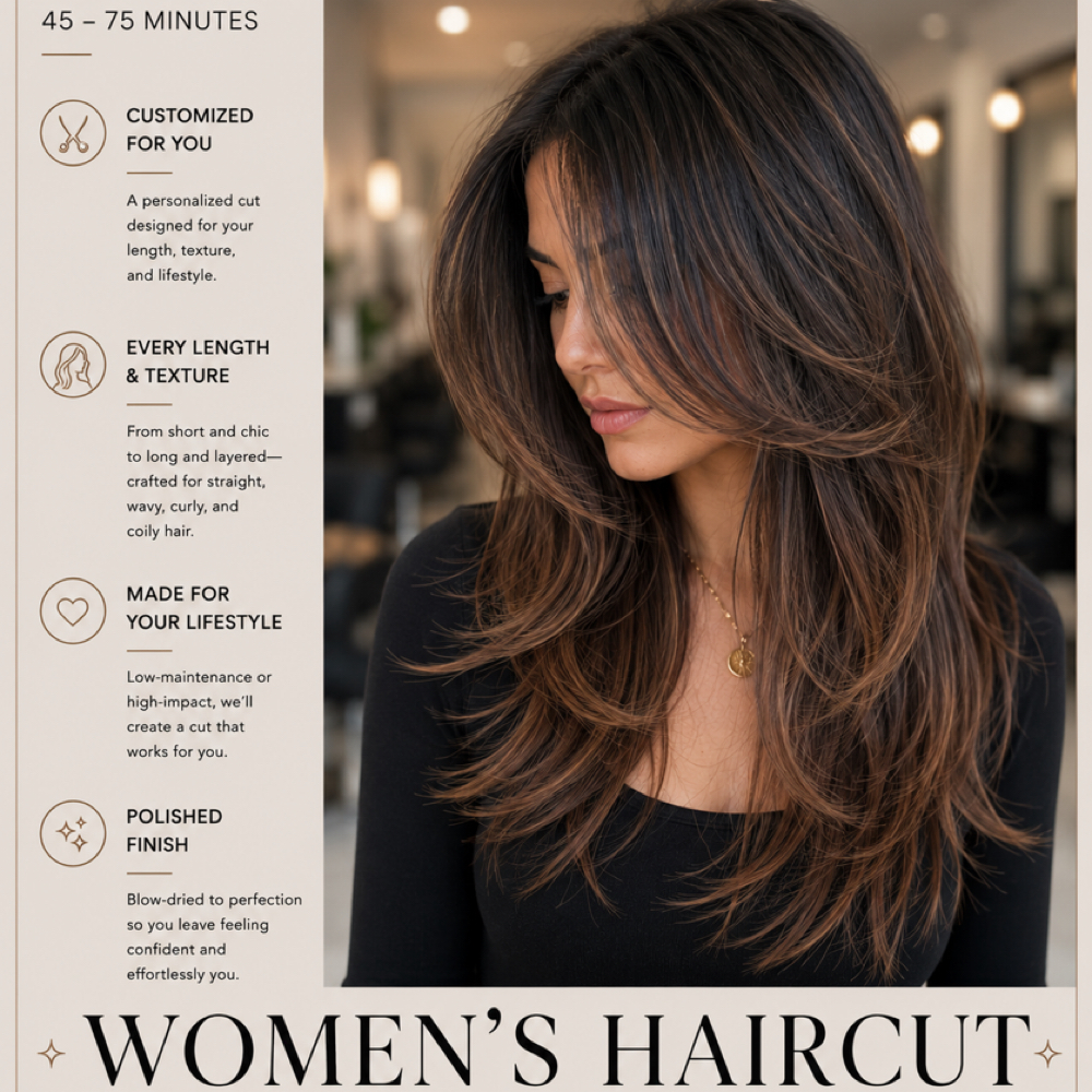 Women’s Haircut at Jenn Rose -Hair Artistry- in Victorville, CA