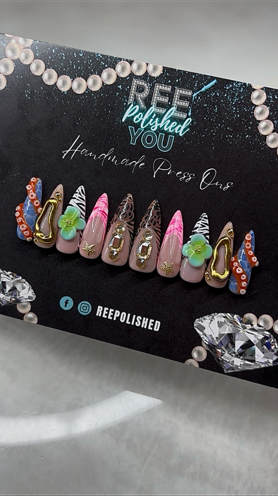 Handmade Luxury Press Ons at Ree Polished You in Broadview, IL