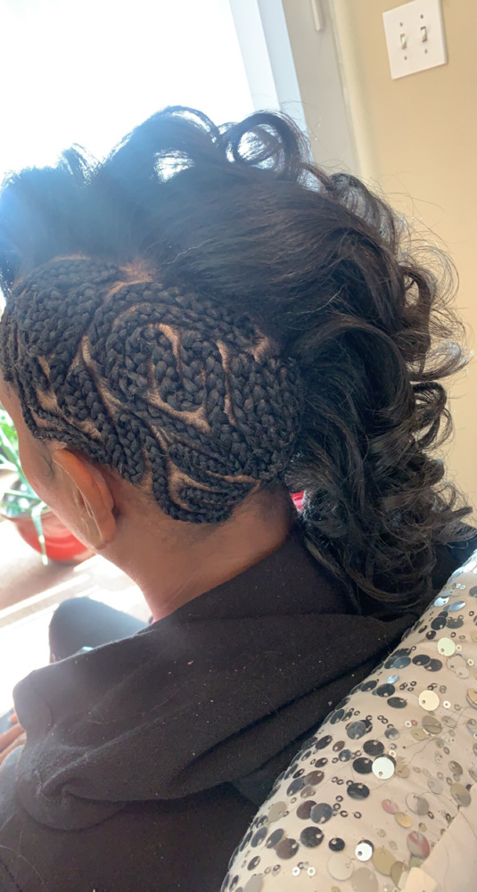 Design Braids With Curls