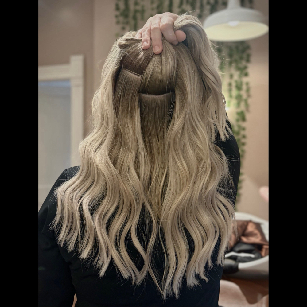 Extensions – 3 Row Install at Amelia Hairart in Indianapolis, IN