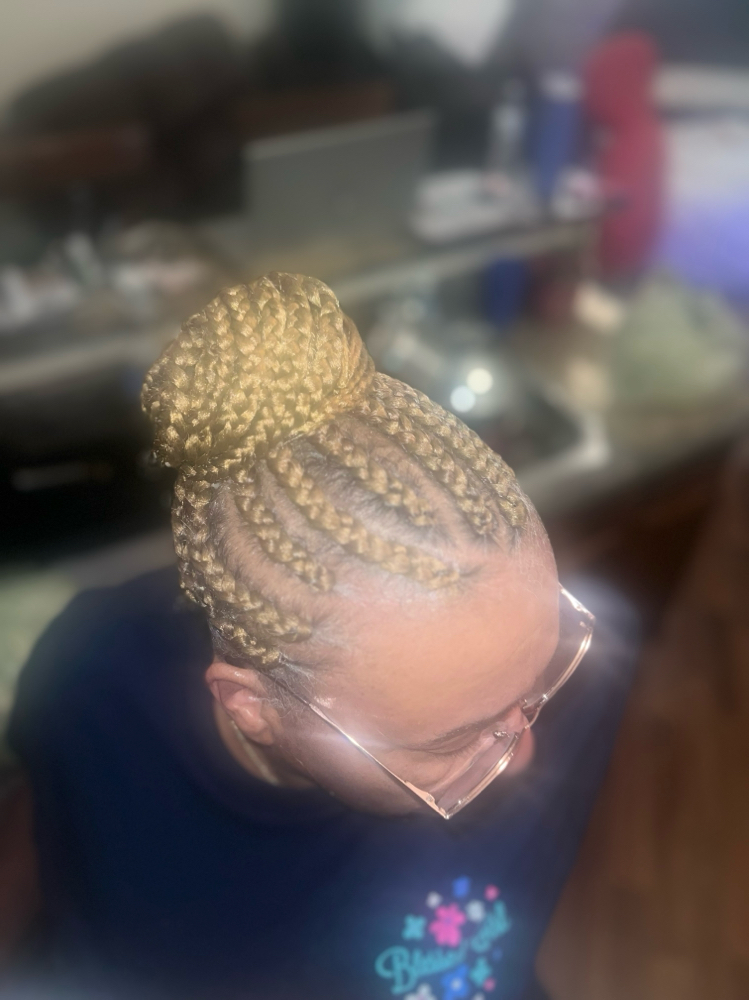 Braided Bun Hairstyle (Kids/Adults)