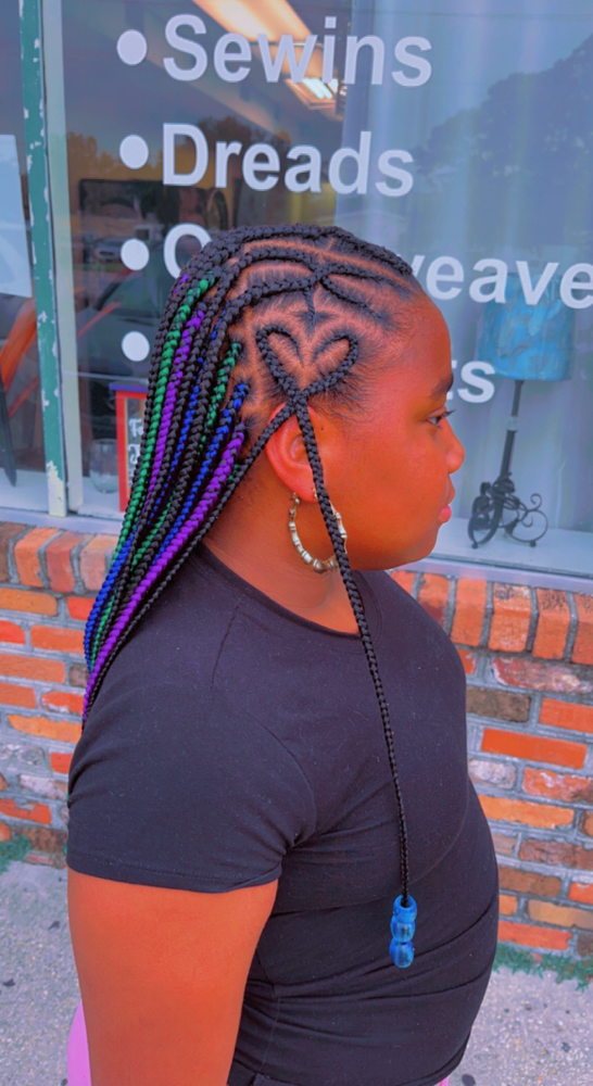 Free Style Top Knotless In The Back