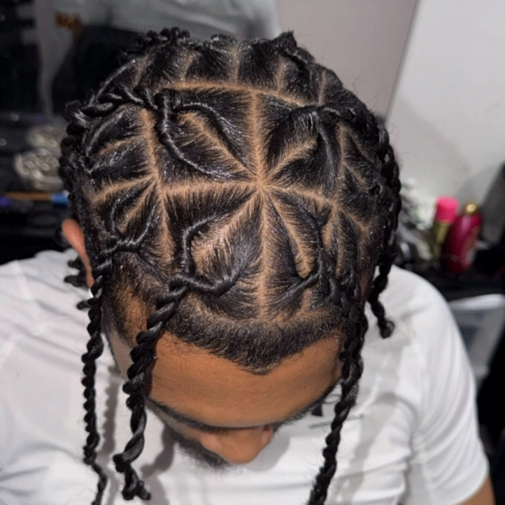 Men’s Invisible Locs Twists at Loc’d N Wit Tweet in Temple Hills, MD