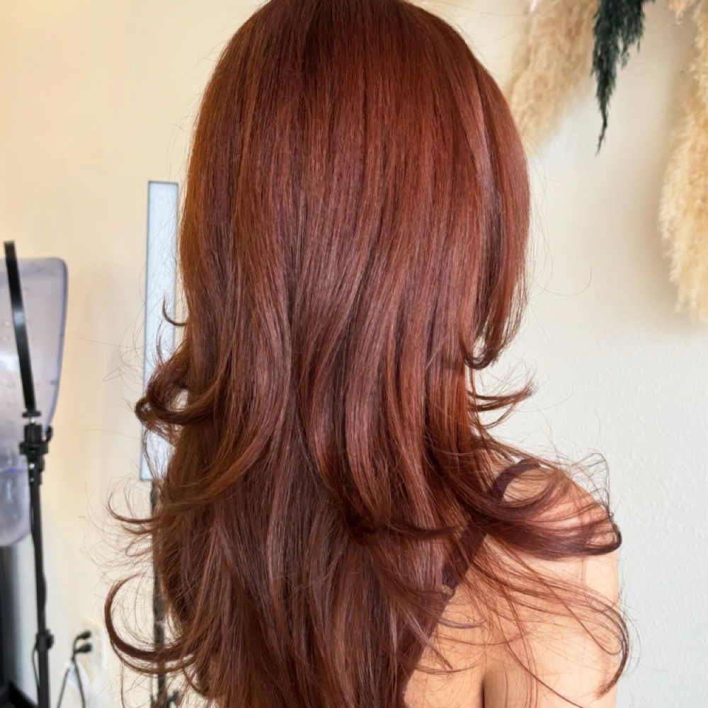 Root retouch at Elliescissorhands Glow Salon And Spa in San Antonio, TX