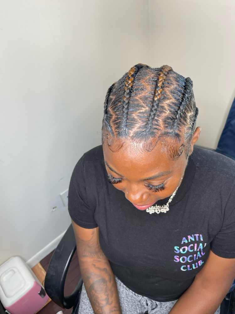 Zig Zag Stitch Braids at Crowned Conversations in Mt Holly, NJ