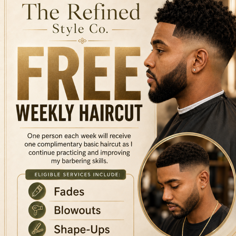 FREE Haircut Model Appointment — $0 at The Refined Style Co in New Britain, CT