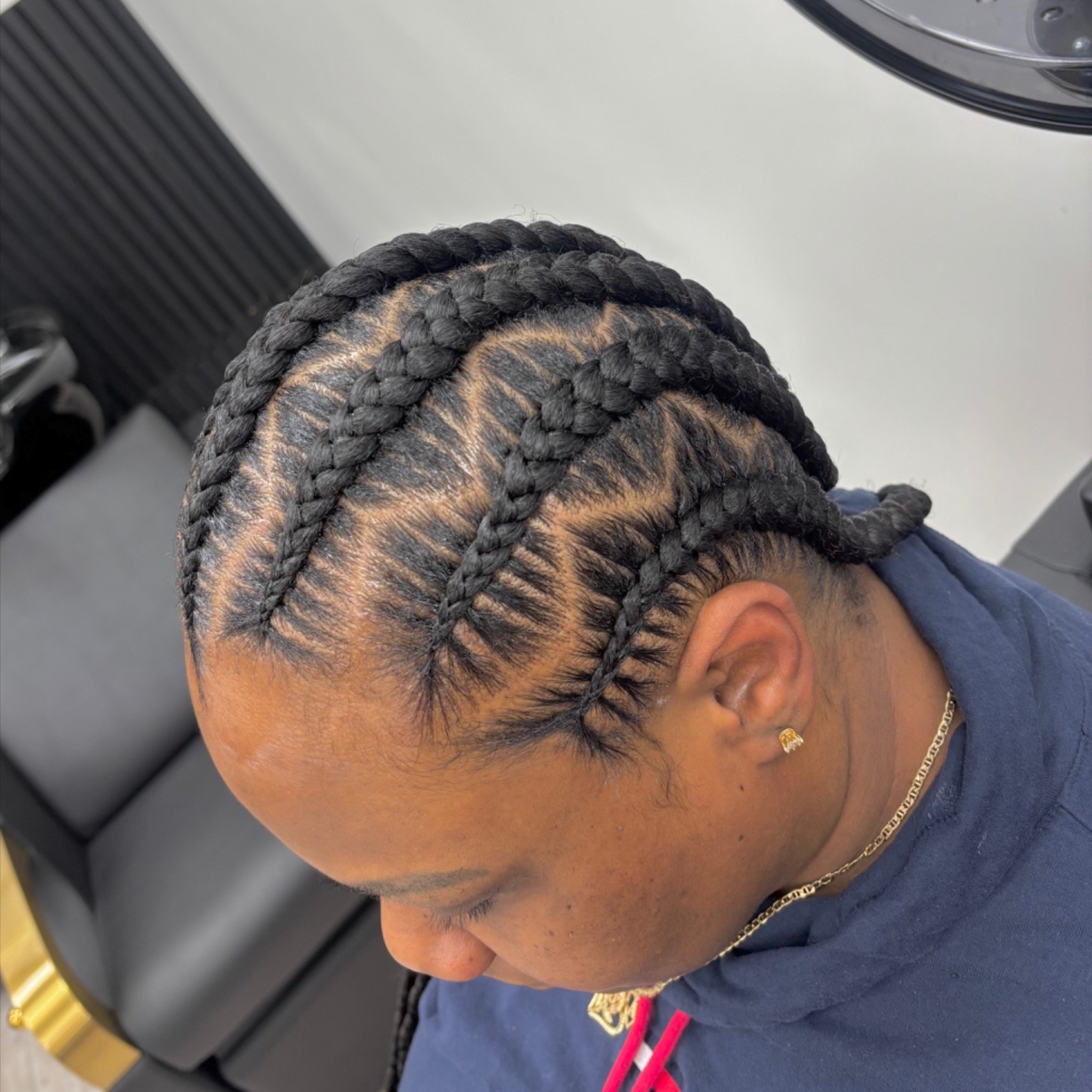 6 stitch braids at HAIR ART 77 in Homewood, IL
