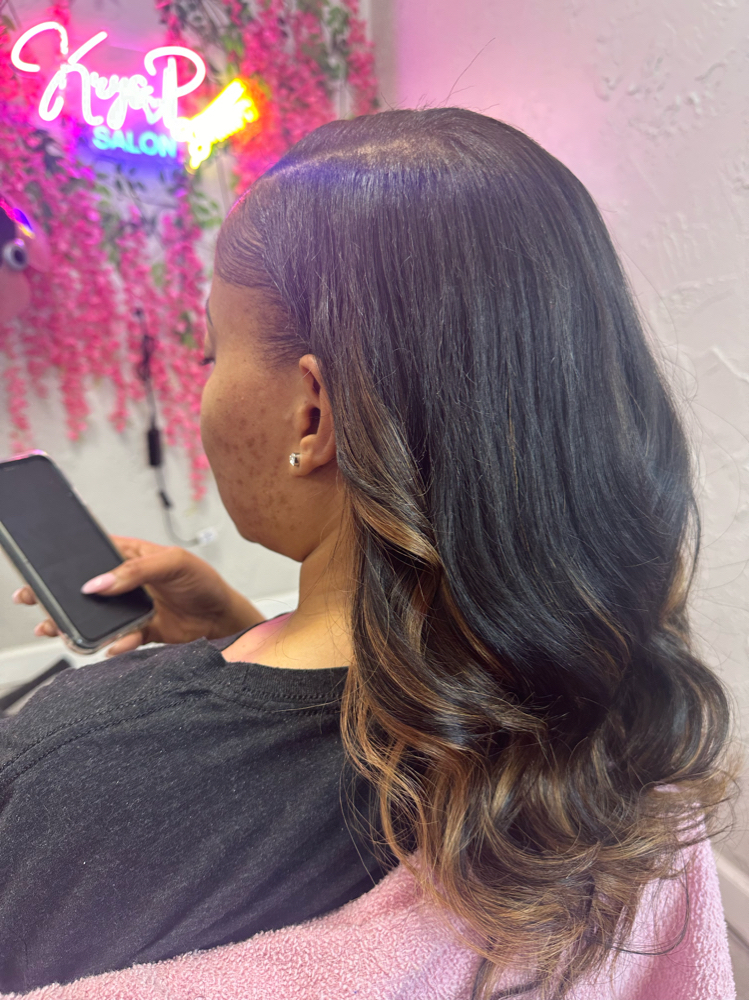 Clip In Install ( Sew In Method) at PRESS’d by Krys P in Watauga, TX
