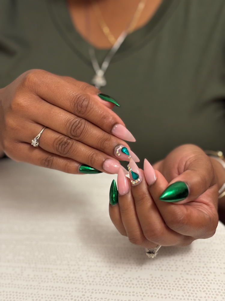 Gel-X Full Set, X-Short Stiletto