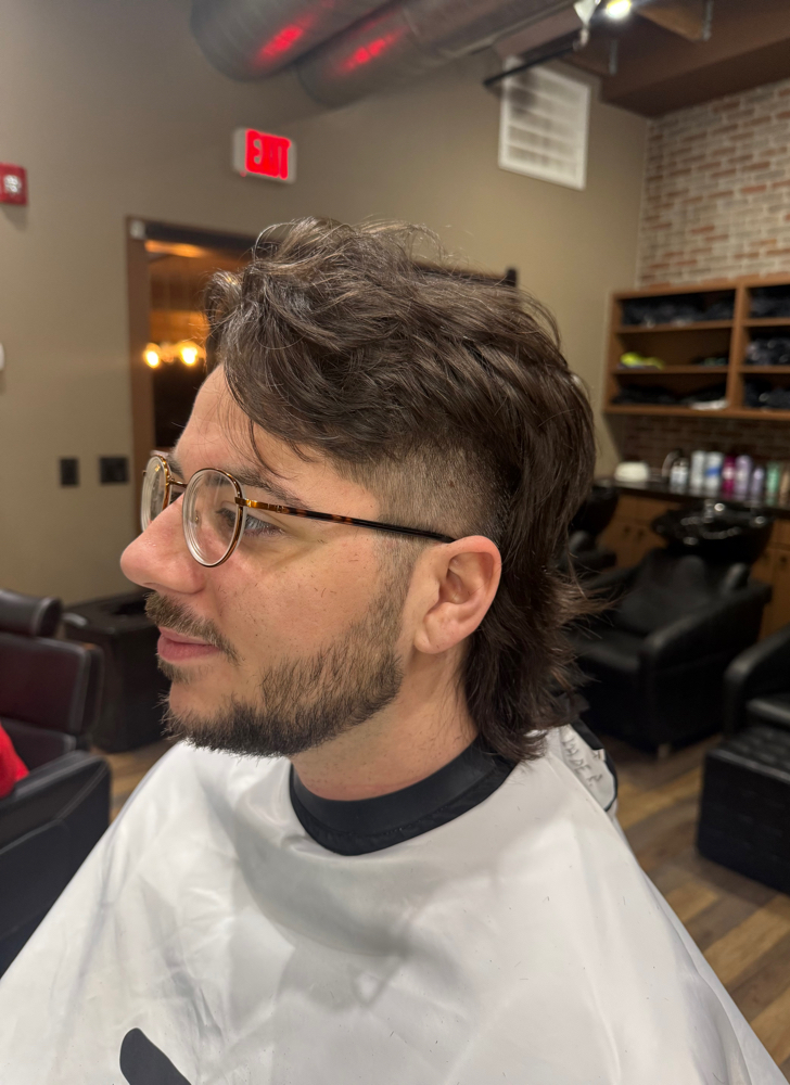 Long Haircut & Beard at Kade The Barber in Olympia, WA