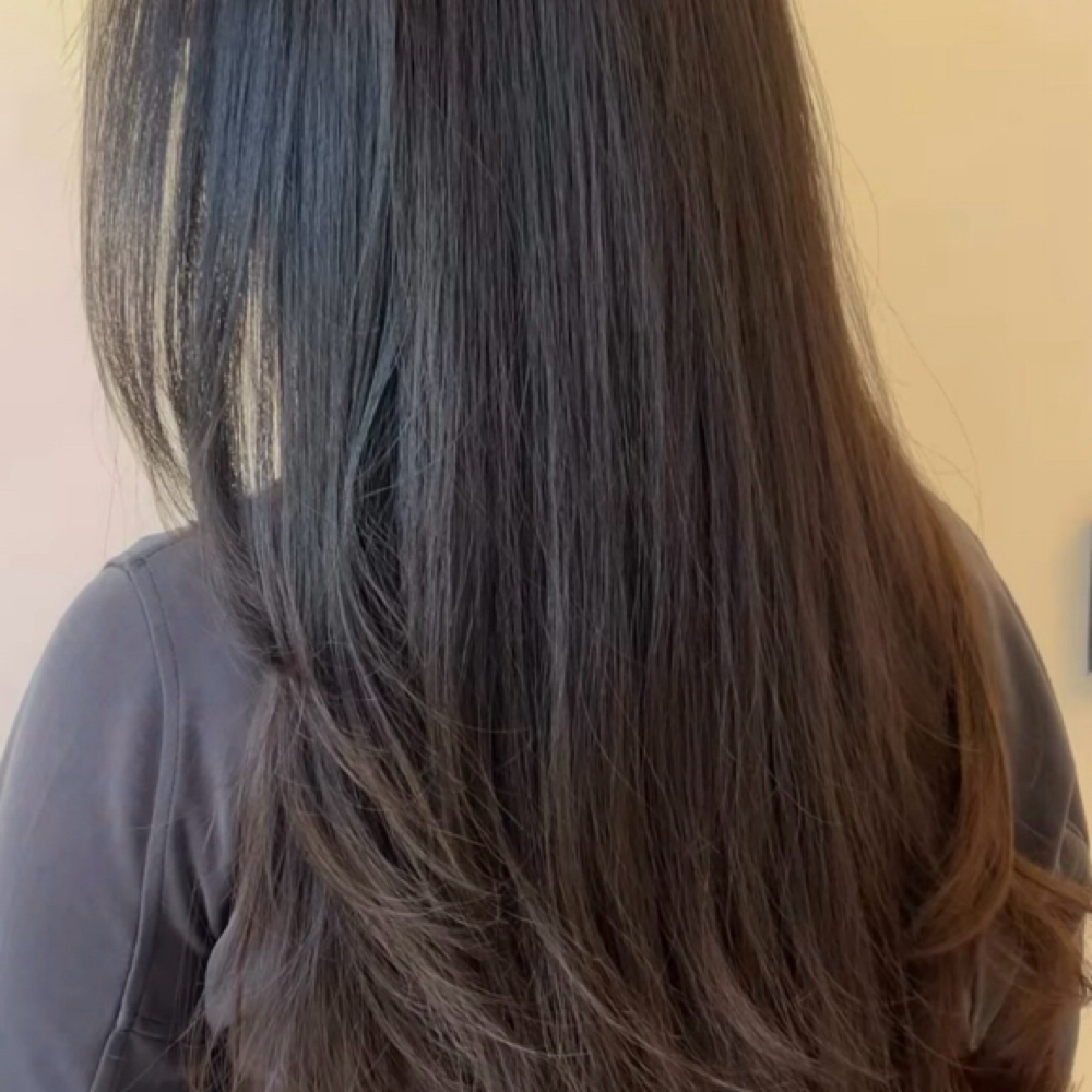 Root Touch Up & Blowout at The Bronde Bungalow in Newtown Square, PA