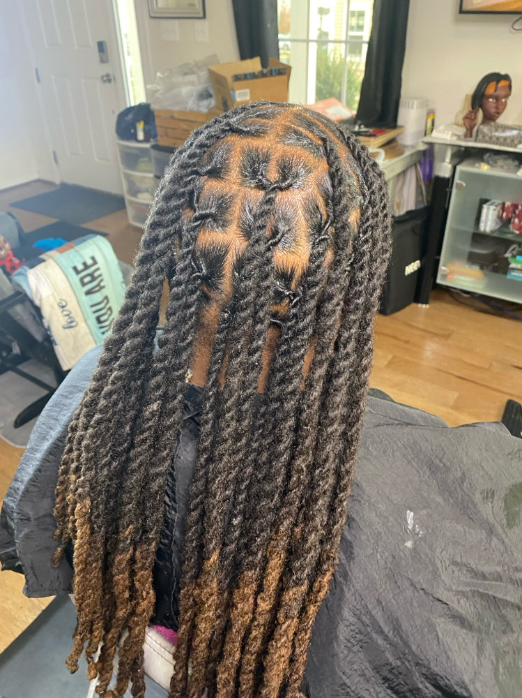 Loc Retwist (Palm Roll) at U’Neek HairStoree, Hair Artistry Salon in Stafford, VA